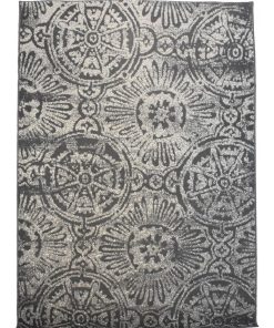 Tapis salon 160x225 TRANBY Gris fabriqué en Europe Exclusivité idéal pour le salon - Gris