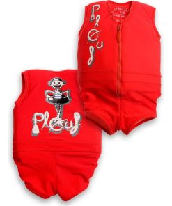 Maillot de Bain Jim avec Flotteurs - Accessoire de Natation Garçon - Rouge