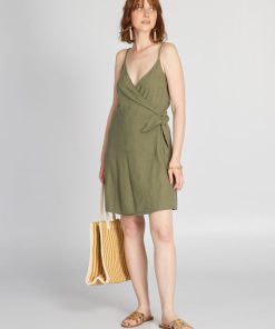 Robe portefeuille - Vert