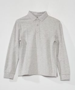 Polo en maille piquée - Gris