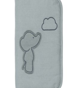 Protège carnet de santé en coton Luna & Axel - Vert
