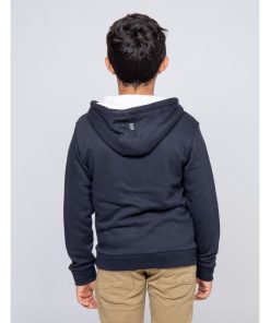 Sweat zippé capuche WAMURAN-J - Bleu marine