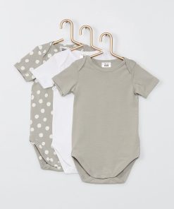 Lot de 3 bodies 'DIM' - gris