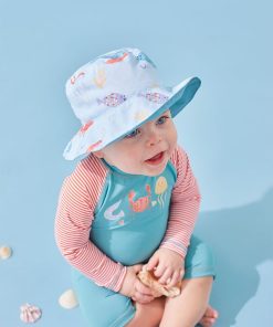 Chapeau à imprimés, - Bleu