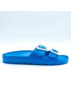 Mules à boucle Kebello - Bleu