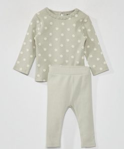 Ensemble t-shirt + legging - 2 pièces - Vert