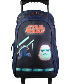 BAGTROTTER Sac à dos à roulettes 45 cm DS Star Wars Bleu - Bleu