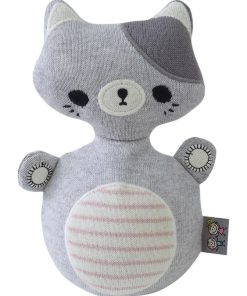 Jouet bébé - culbuto - Chaton - Gris