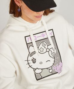 Sweat à capuche 'Hello Kitty' - Blanc