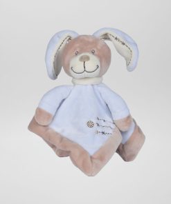 Doudou mouchoir 'lapin' - Bleu 'lapin'