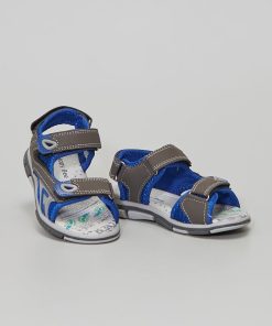 Sandales type sport en mesh - gris foncé
