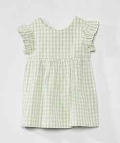 Robe en voile de coton - Vert