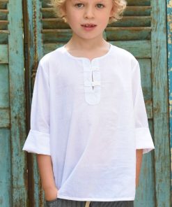 Chemise voile  ROBINSON - 'LA FAUTE A VOLTAIRE' - Blanc