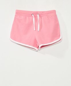 Short en maille jersey - rose