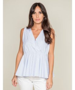 Top rayé FENOUIL - Bleu