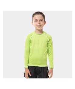 Rash Guard Kids Fpu50+ Uv Colors Long Sleeve T-Shirt Apple Green Uv ANTI UV - UV Line - Vert