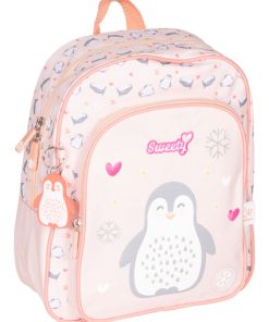Sac à dos maternelle KIP SWEETY Pingouin rose - Rose
