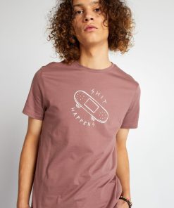 Tee-shirt en jersey avec imprimé - Rose