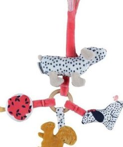 Doudou Noukies Chien Blanc Trousseau Activité - Amy & Zoe - Blanc