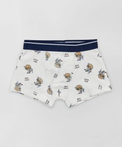 Lot de 3 boxers - Blanc/Bleu/Gris