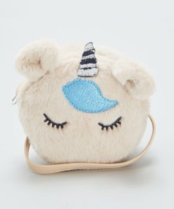 Sac rond 'licorne' - Beige