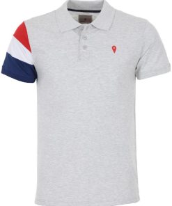 Polo manches courtes garçon ECICOLOR - Gris