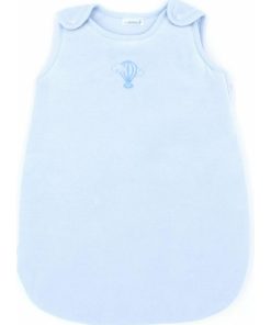 Gigoteuse Velours 0-3 mois 100% Coton Bio couleur Azur - Bleu clair
