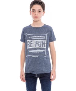 T-shirt pur coton NARANJA BOY - Bleu marine