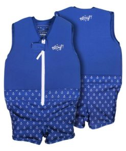 Maillot de Bain Jack Enfant avec Flotteurs - Accessoire de Natation Garçon - Bleu
