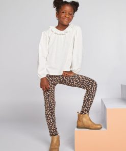 T-shirt col collerette - blanc