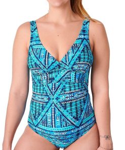 Maillot 1 pièce sans armatures Saphir - Bleu