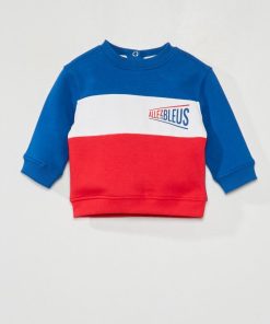 Sweat en molleton - Allez Les Bleus - Bleu/blanc/rouge