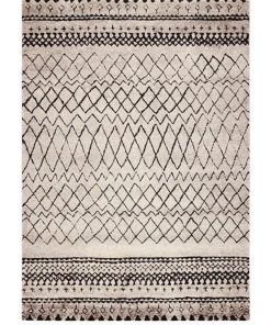 Tapis berbère style 120x170 MOROCCO TRIBAL Beige OEKO TEX idéal pour le salon - Beige