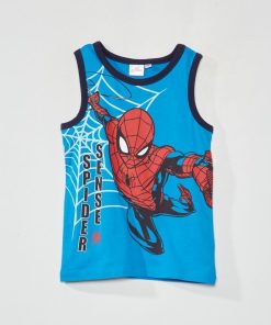 Débardeur imprimé 'Spiderman' - bleu