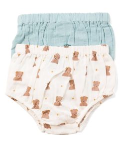 Pack 2 Bloomers en Gaze de Coton Bio - Bleu