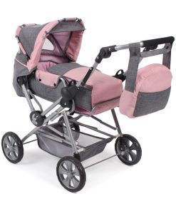 Poussette Road Star pour poupées - Coloris 15, anthracite -rose - N/A