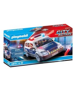 Voiture de policiers avec gyrophare et sirène - N/A