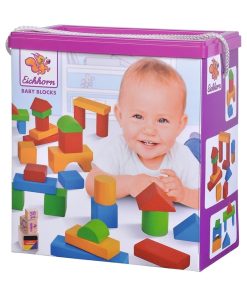 Eichhorn Blocs de construction en bois colorés bébé - N/A