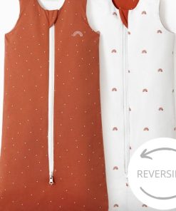 Gigoteuse réversible terracotta 4 saisons TOG 1-3 (70 cm) - Rouge