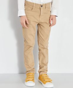 Jean slim à 5 poches - Beige