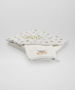 Cape de bain + gant de toilette 'The Mandalorian' - Gris