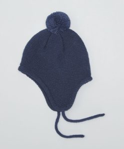 Bonnet péruvien en tricot - Noir