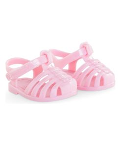 Sandales roses pour poupon 36 cm - N/A