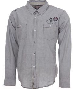 Chemise manches longues garçon ECLOUDS - Gris