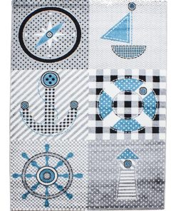 Tapis enfant 120x170 KID'S COLL Gris OEKO TEX idéal pour Chambre - Gris