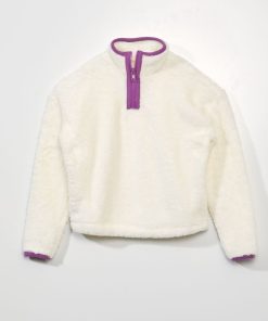 Sweat en sherpa - blanc