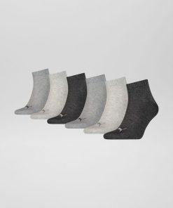 Lot de 6 paires de chaussettes unisex 'Puma' - Gris