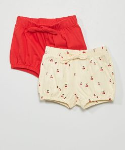 Lot 2 shorts en molleton - Blanc