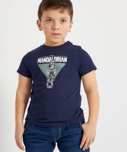 T-shirt 'The Mandalorian' 'Star Wars' - Bleu