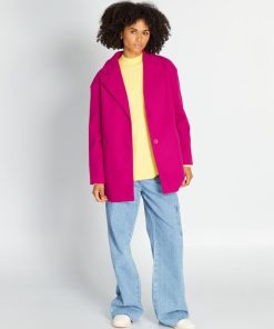 Manteau mi-long - Rose